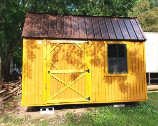affordable lofted garden shed