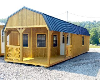 lofted cabin with porch in oh